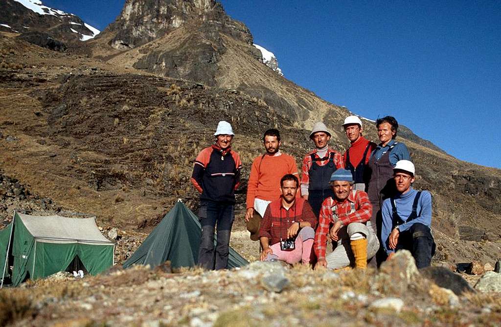 Old friends at the Base Camp of Illimani