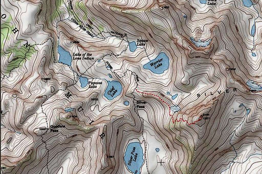 Map of the Silver Pass...