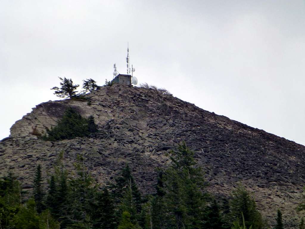 Rathdrum Mountain's summit from the west