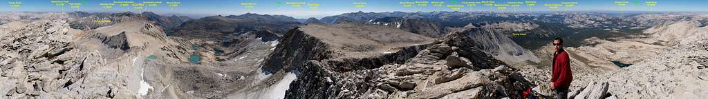 Mt Conness Summit Panorama