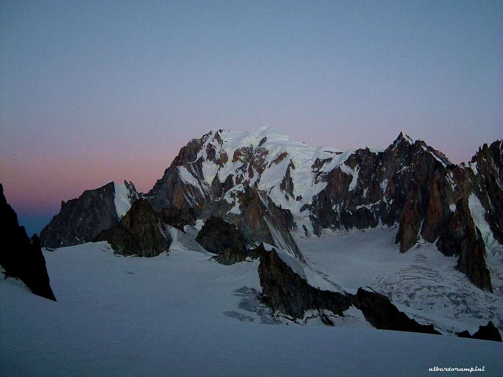 Monte Bianco from Glaciér du Geant