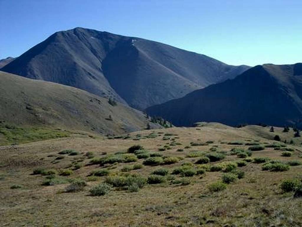 San Luis Peak from the trail.