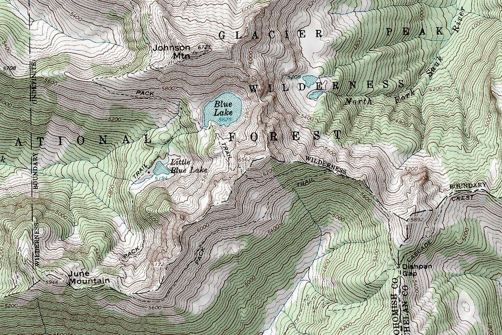 Johnson Mountain Map
