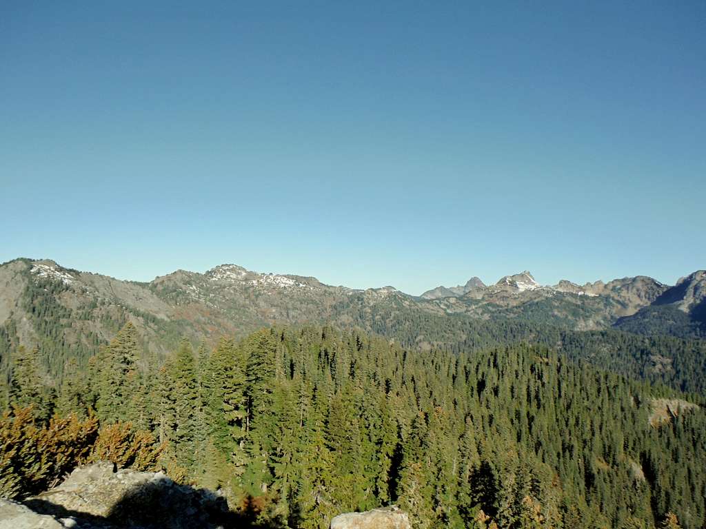 Views toward Alta and Rampart Ridge