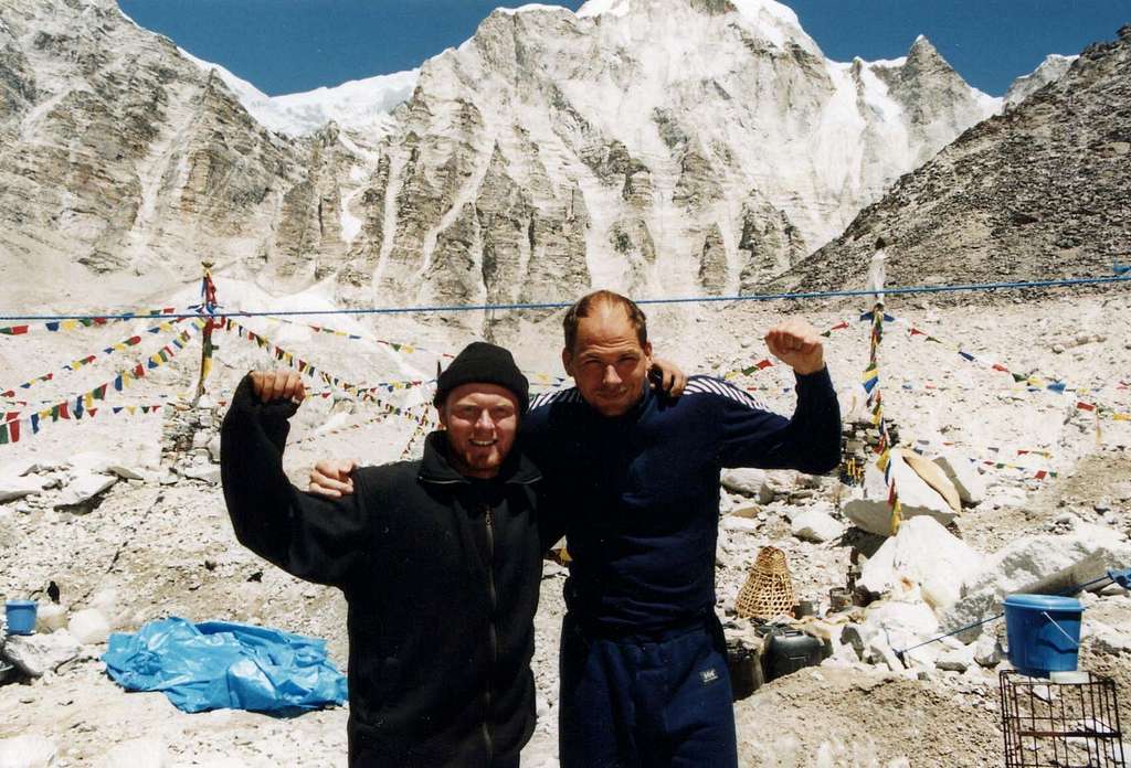 Goran Kropp and me on Everest Base Camp 1999