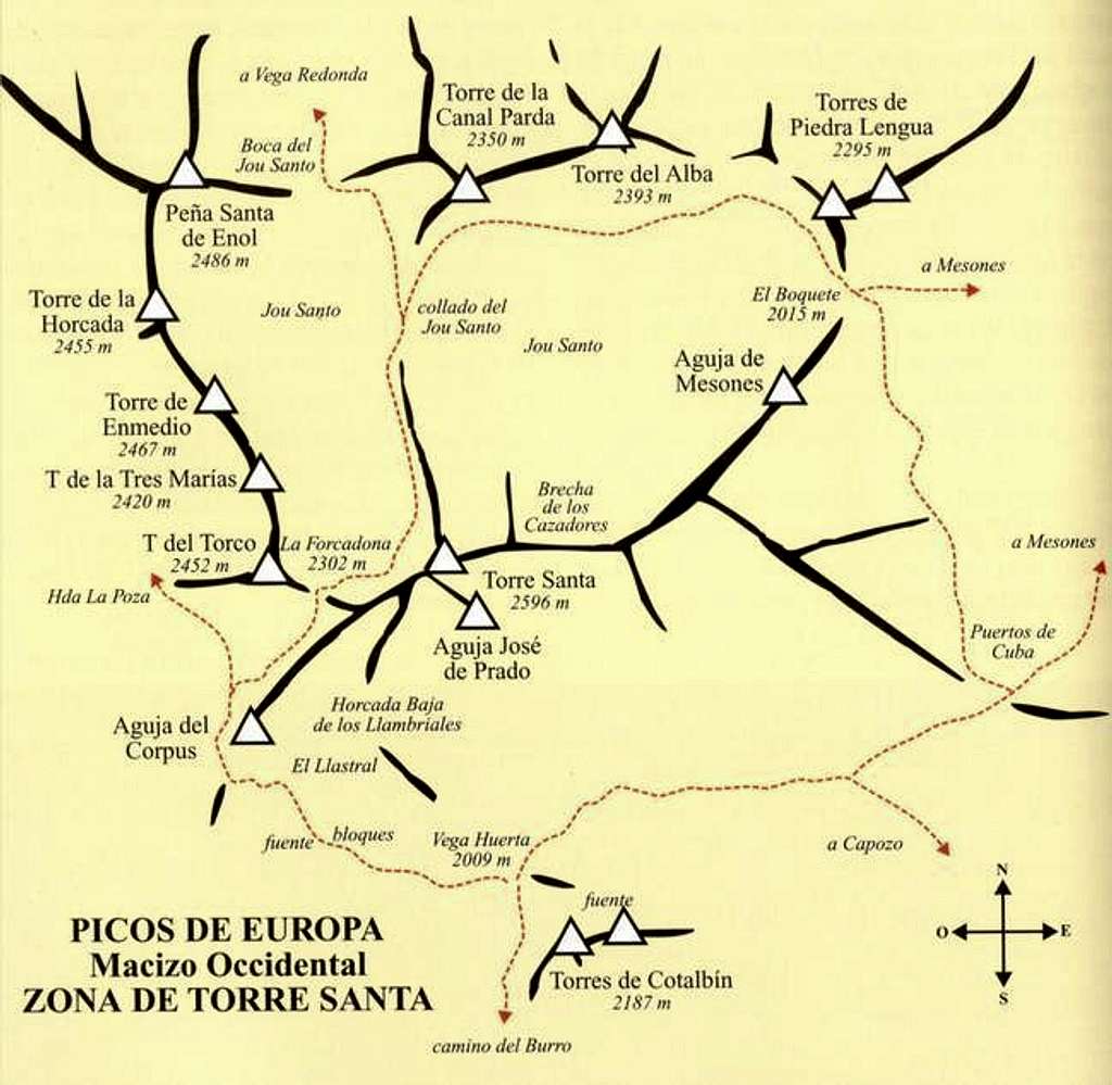 Pña Santa area map (Western...