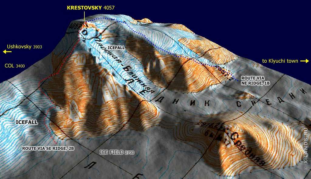 Krestovsky routes map