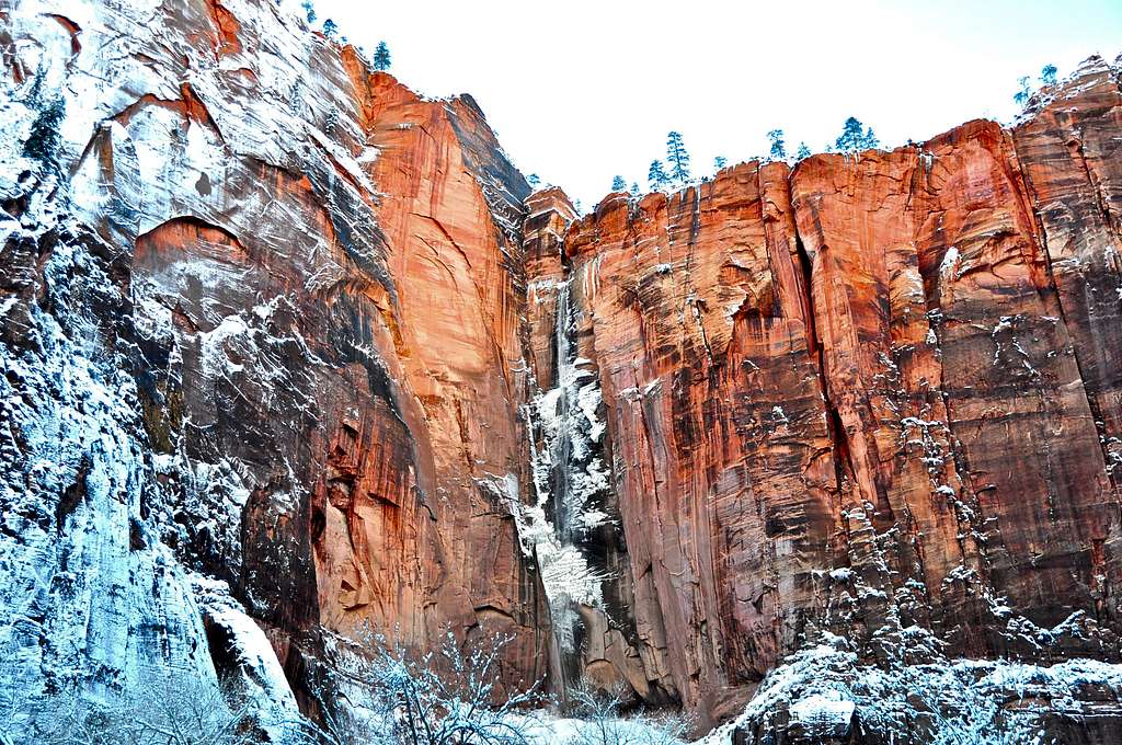 Ice plastered walls of Zion