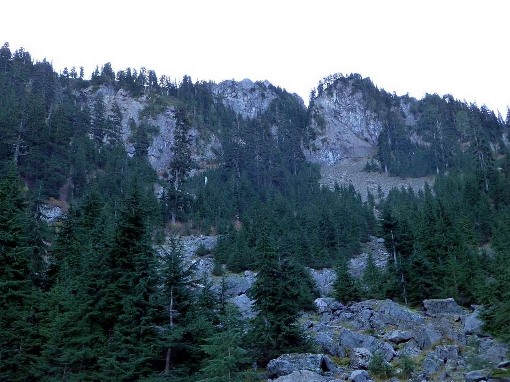 Beaver Peak from the northwest at 4000'