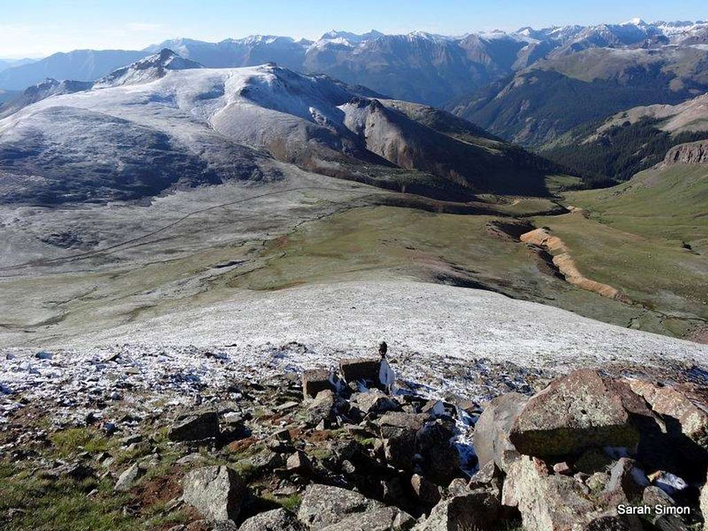 Looking down the southern slopes