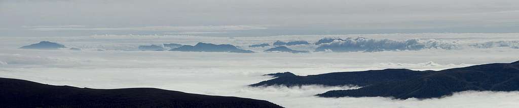 Karawanken above the clouds
