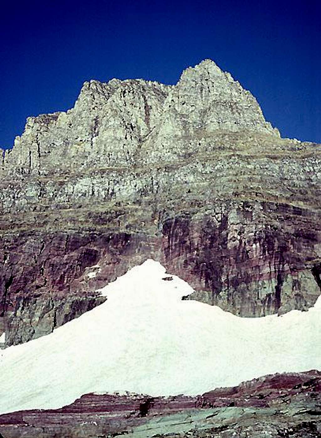View up Direct East Couloir<br> Clements Mountain