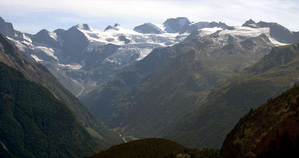 Gran Paradiso GROUP: Head of Valnontey <br>seen from Vallone di Grauson