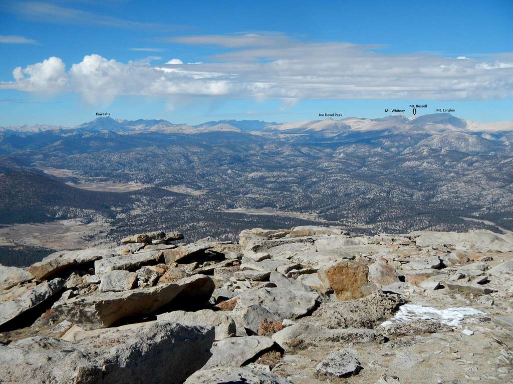 Summits Visible from Olancha