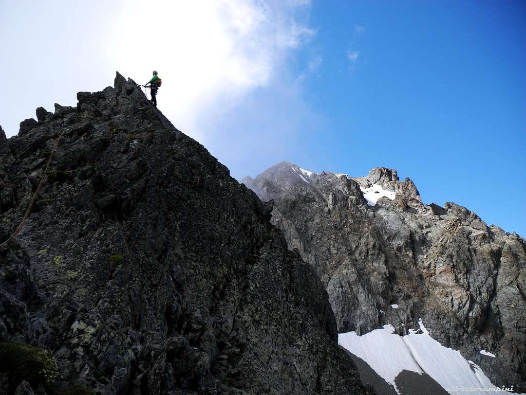 On the summit of Pointe Gaspard