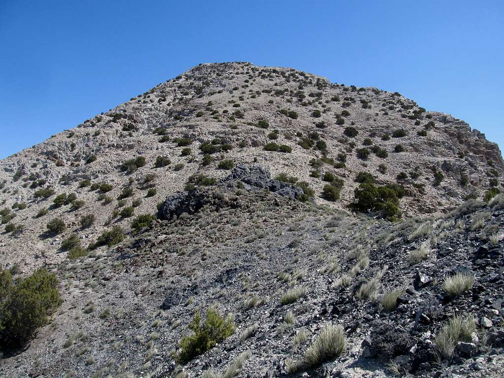 final ascent up Desert Peak