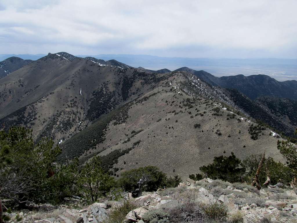 Stairstep Mtn & Kawich Range in the distance