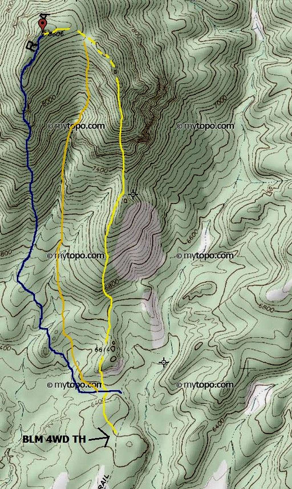 APPROXIMATE routes up Seaman