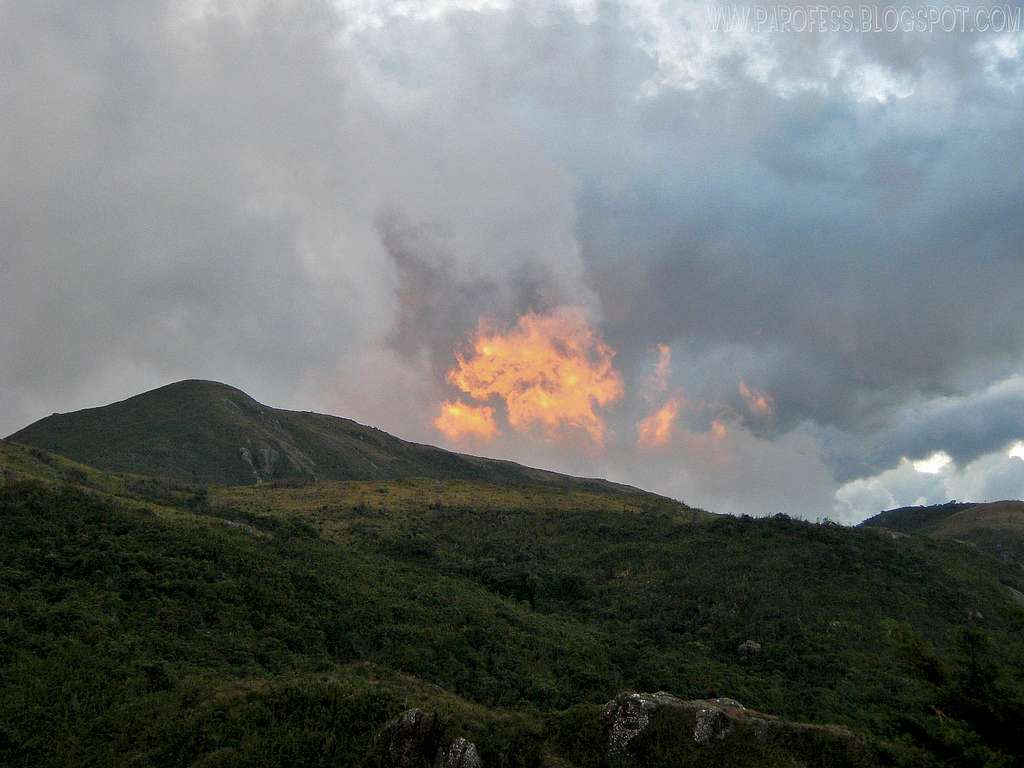 Fire cloud by Massena Peak