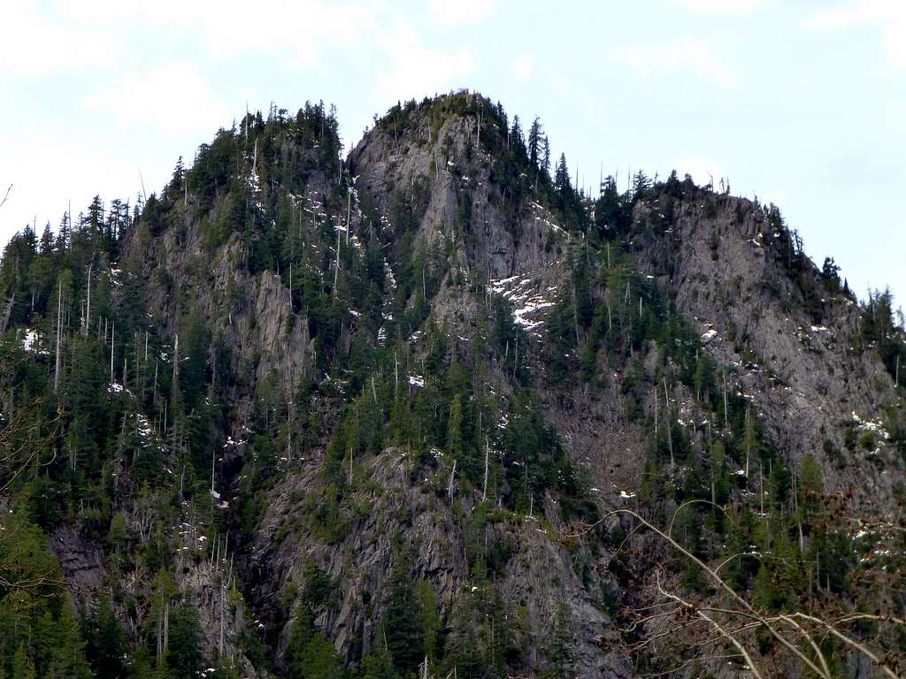 Bornite Mountain east summit from end of FR2060