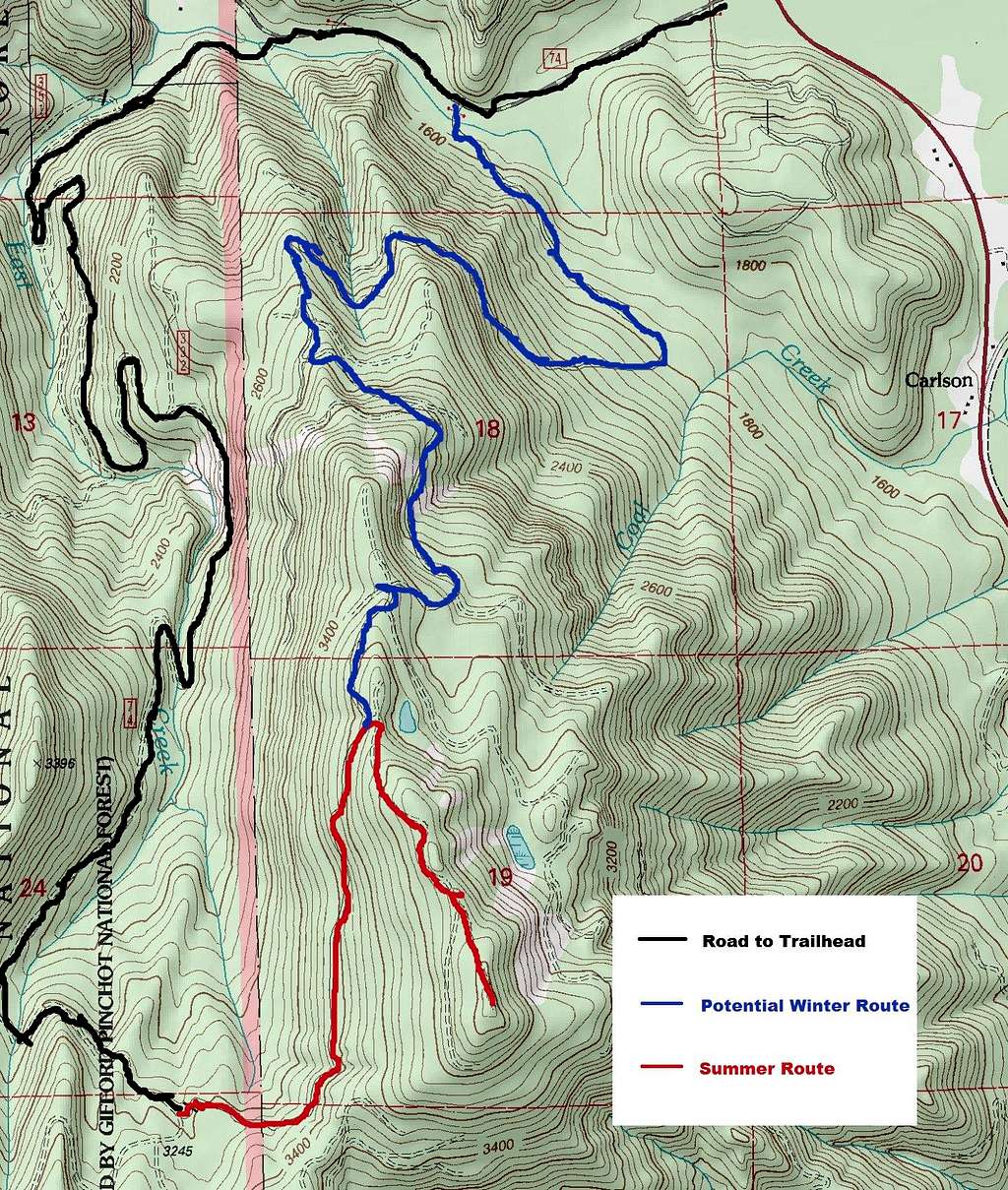 Mount Goodie Map
