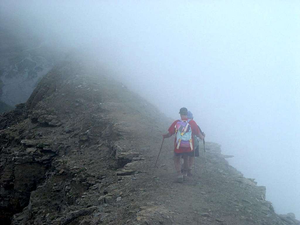 Rosa of Banchi Storm & Fog near the Summit 2003