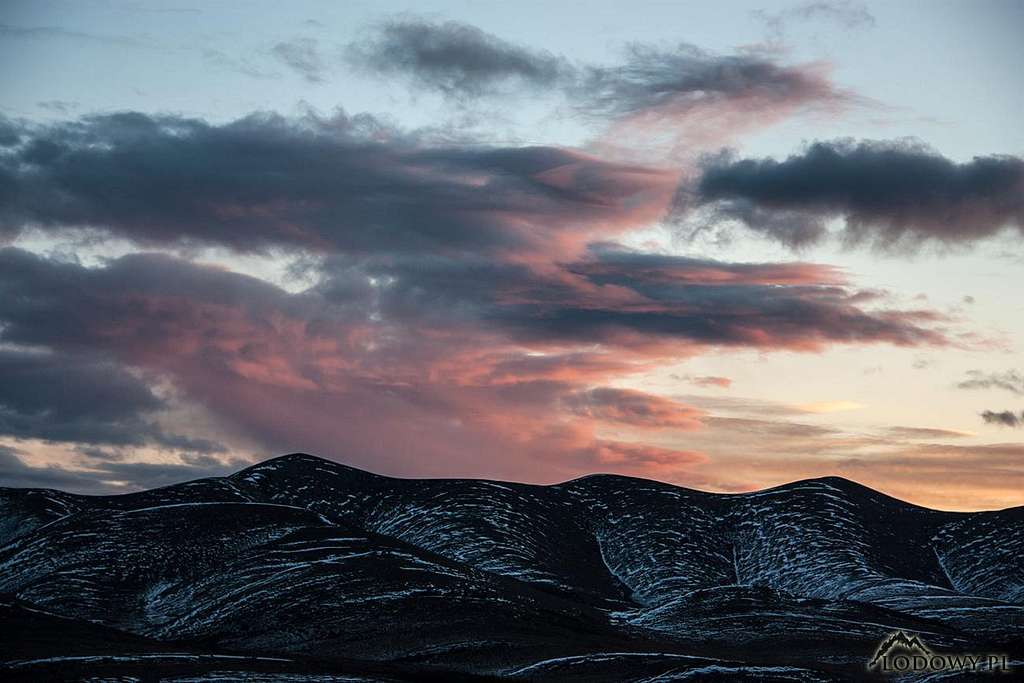 Yukonian Arctic Circle at sunrise