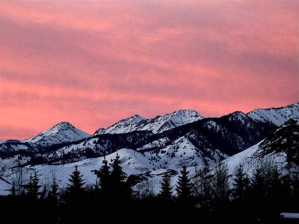 Kent Peak at sunset from...