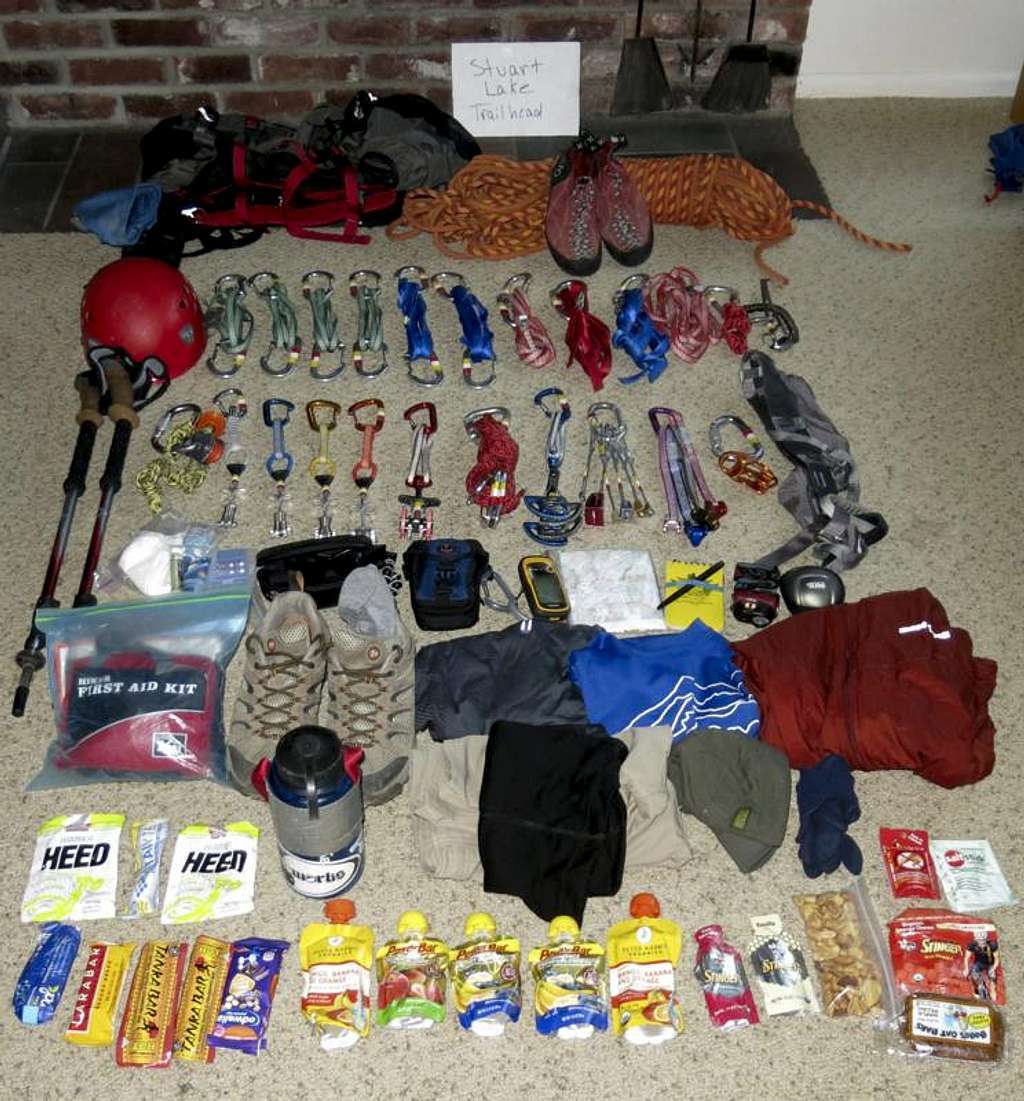 Gear for Prusik Peak in a day