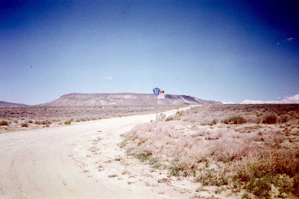 The turnoff to County Road 83.