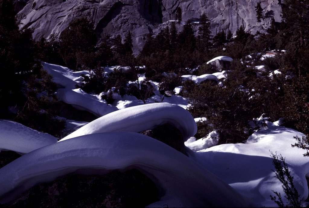 Snow-Capped Boulders