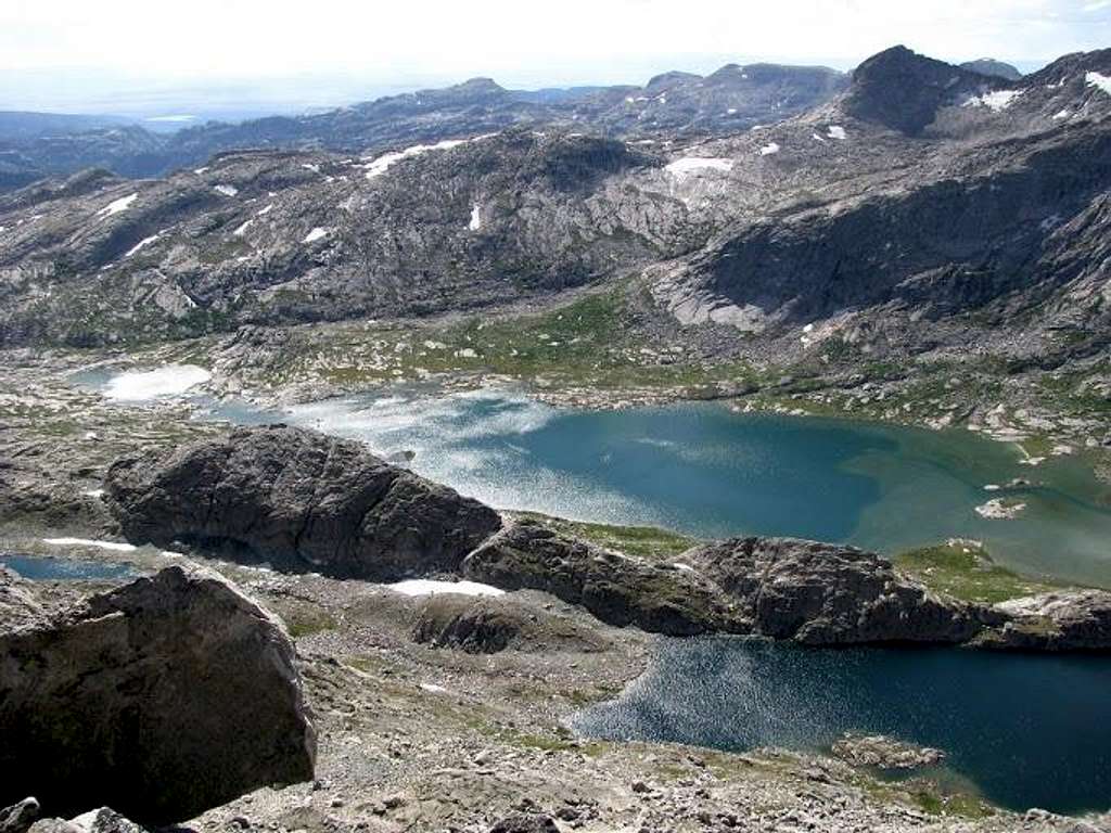 Lower Titcomb Lakes from Fremont Peak