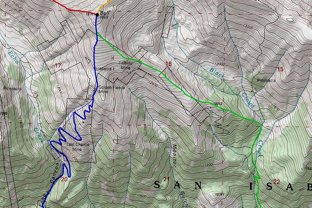 Bull Hill South Map