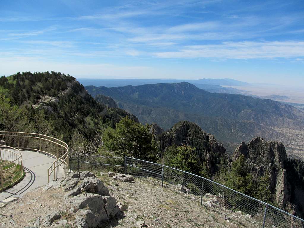 south along Sandia Crest