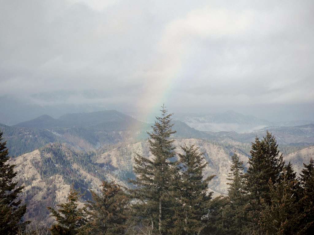 Rainbow view from the middle summit (true summit)