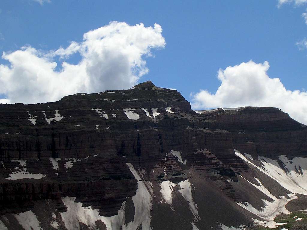 Cliff Point (right) and Henrys Fork Peak (left)