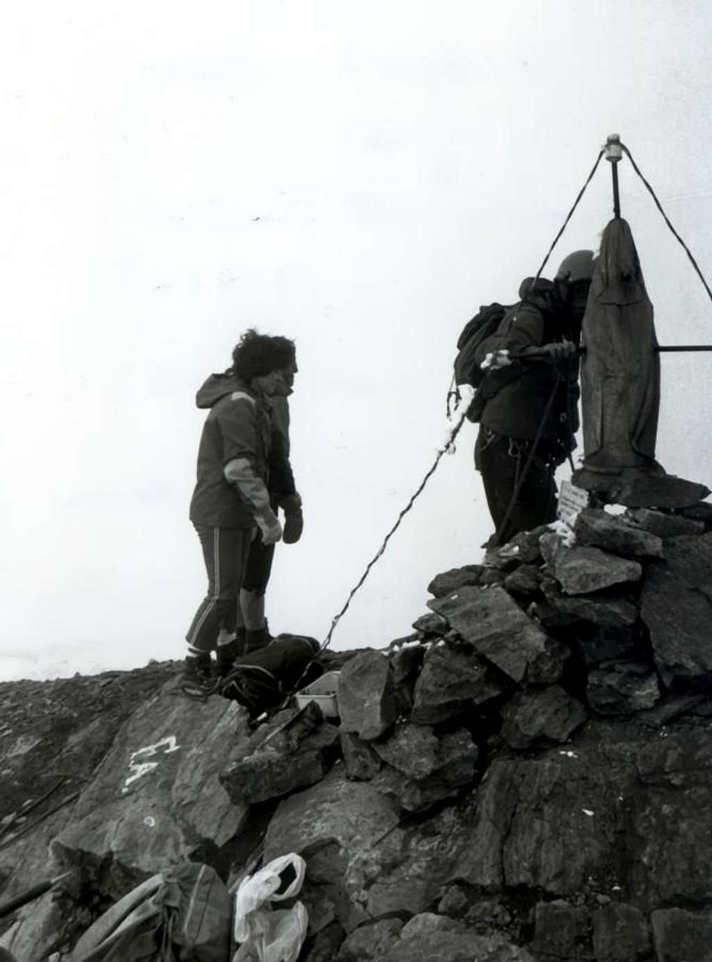 Le FOUDRE Arriving on Summit after North Wall 1980