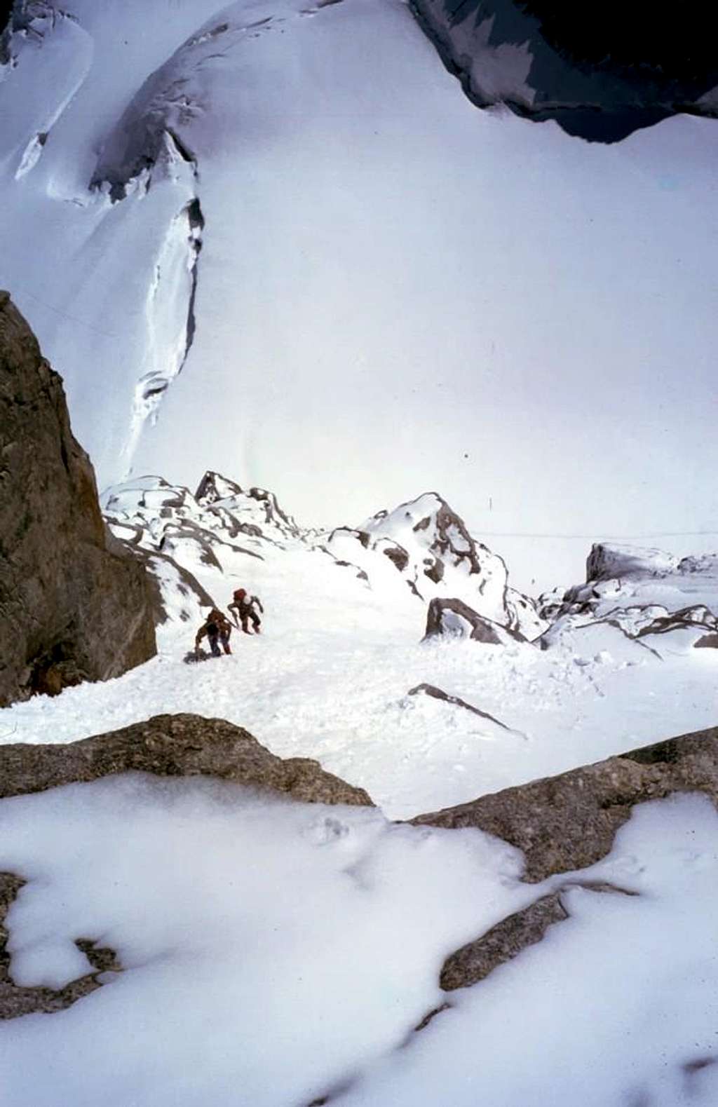 Grande Rousse Traverse Climbing after snowfall 1980