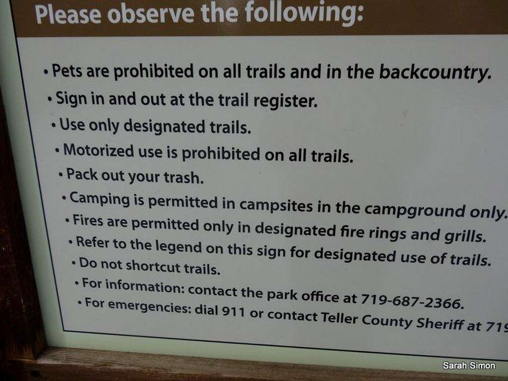 Park regulations