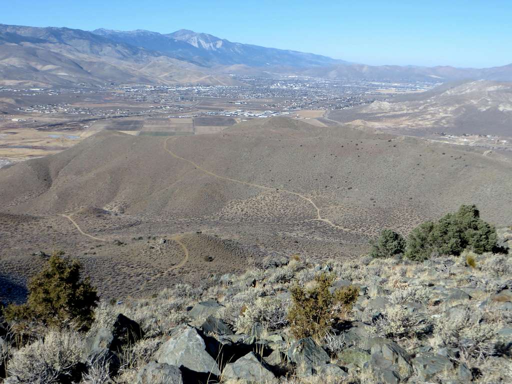 View northwest towards Slide Mountain