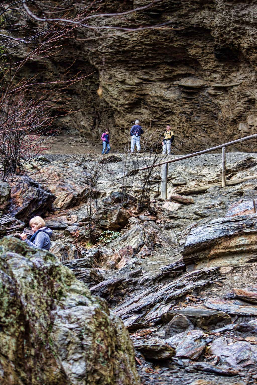 Alum Cave Bluff Trail at the top