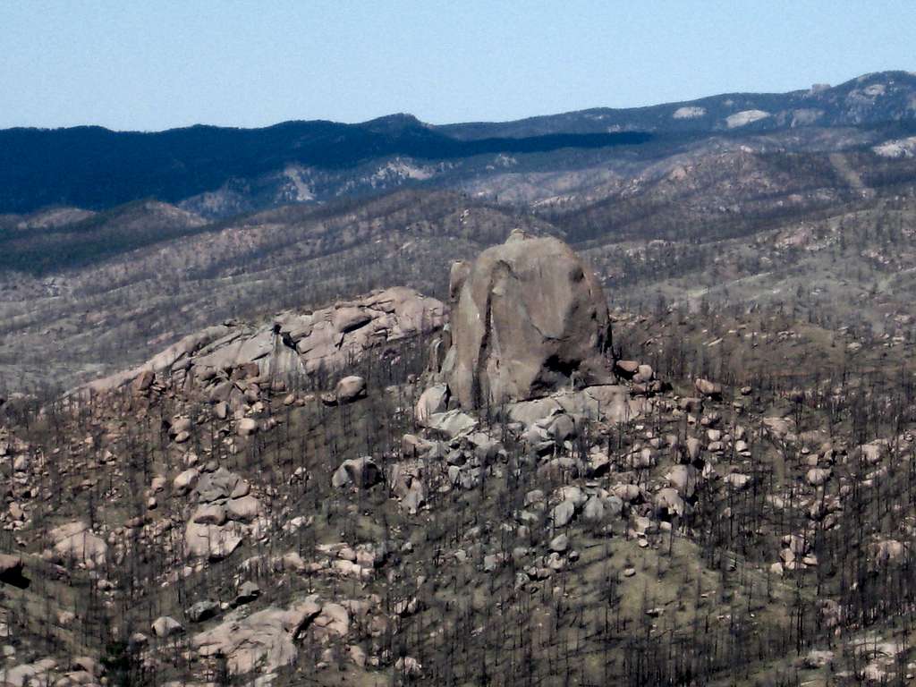 The Turret from the summit of Big Rock Candy Mountain.