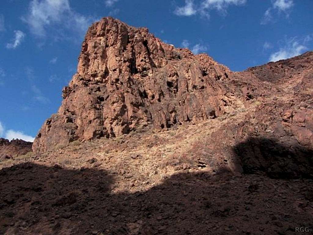 The rocks at the end of Barranco el Berriel