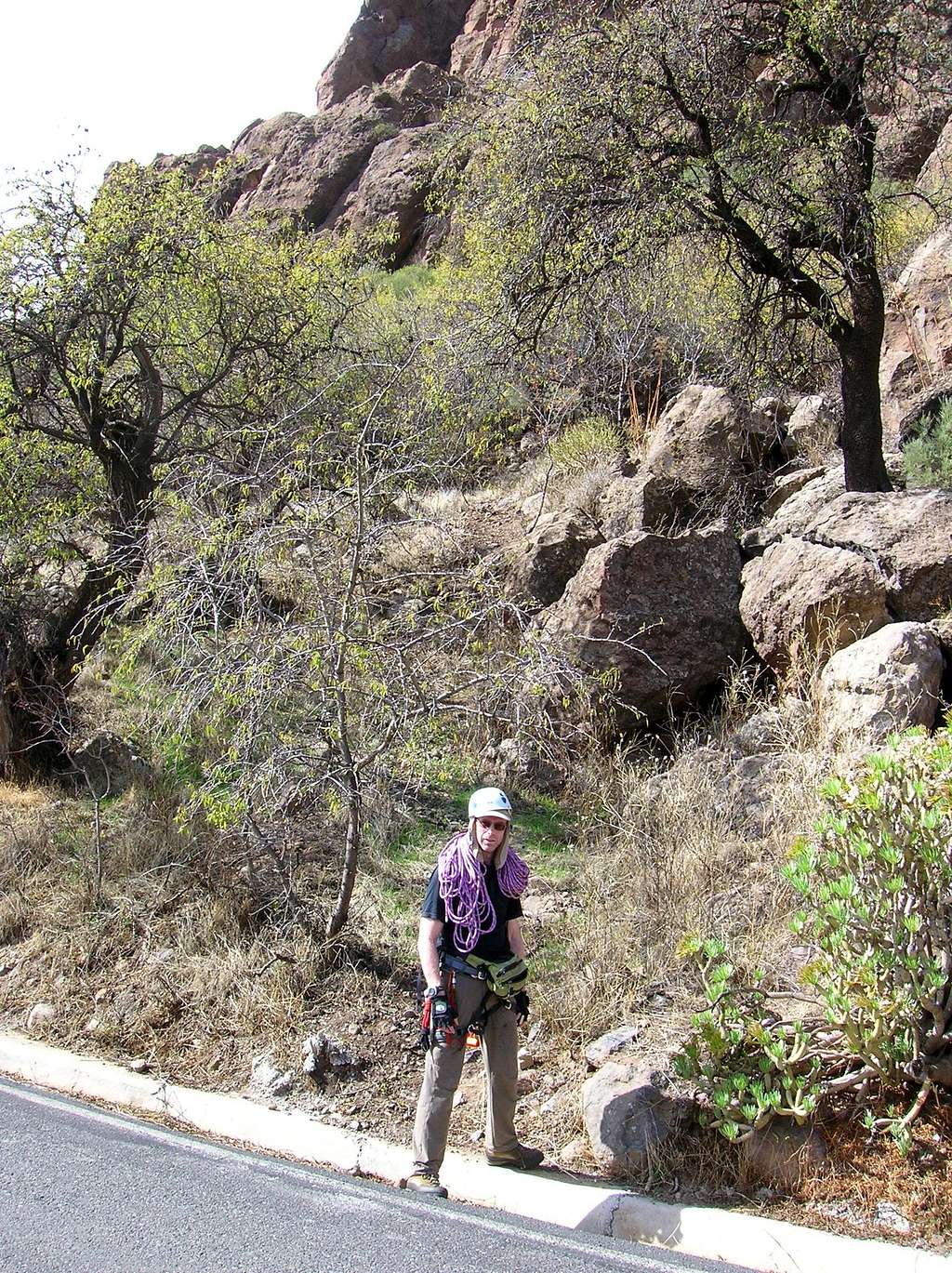 Via Ferrata Baviera:  beginning of the approach path