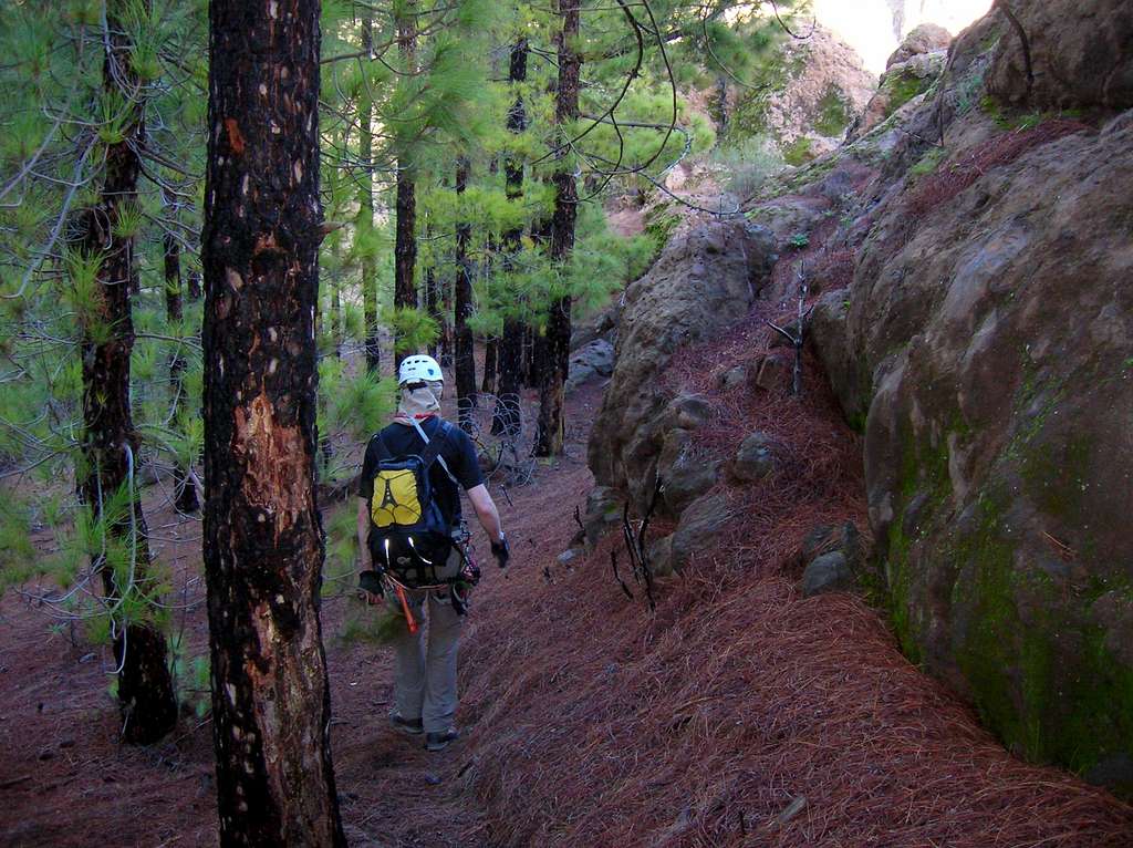 Via Ferrata Baviera: going down