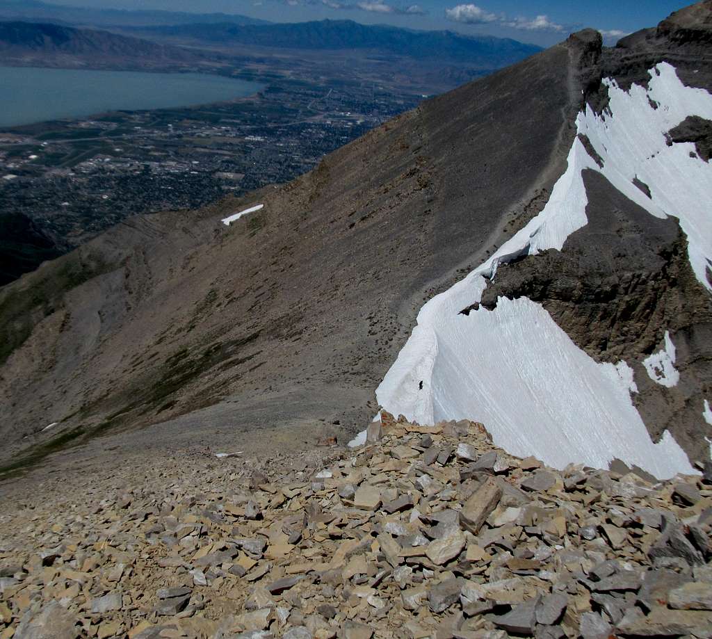 head of Timp Glacier and the trail