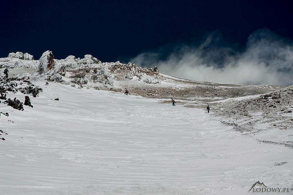German ski-alpinists on Damavand