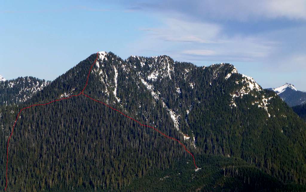Anaconda Peak from Everett Peak
