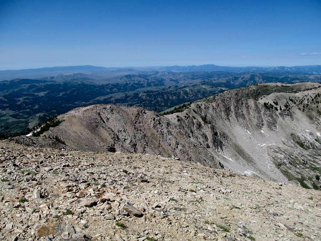 west from Smoky Dome