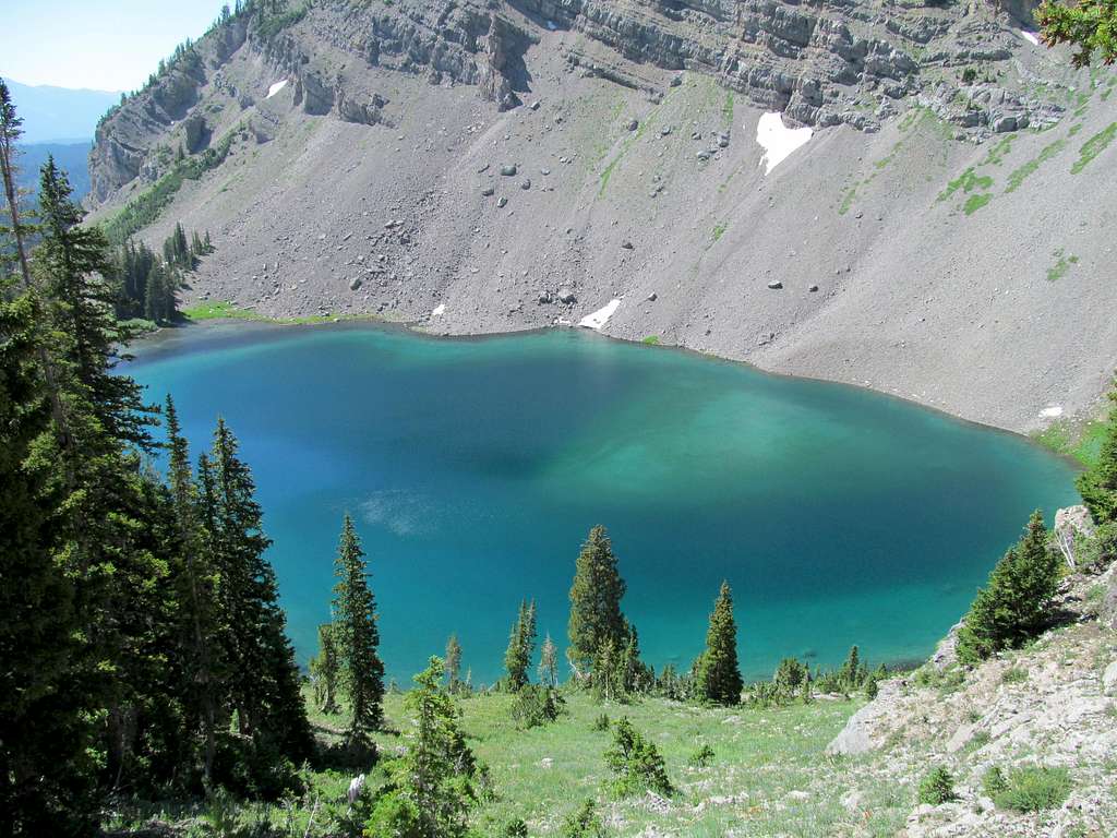 looking back at Lower Crow Creek Lake